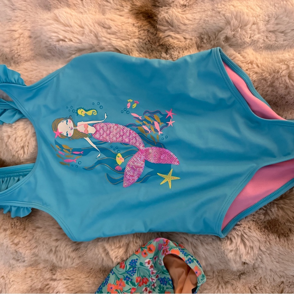 Kids Blue Mermaid Swimsuit